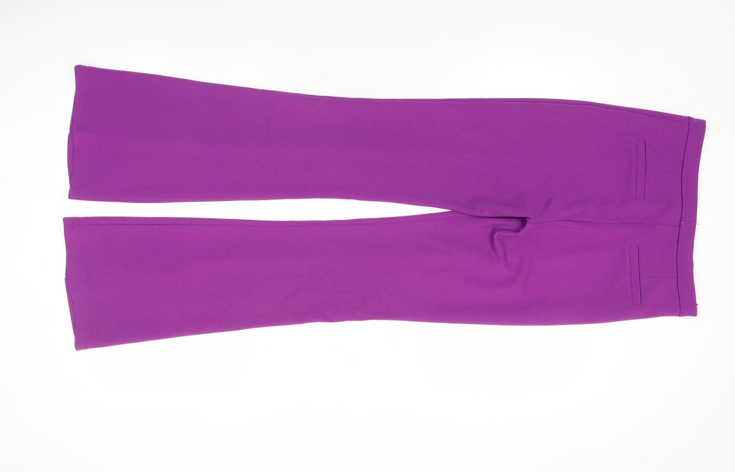 IVIVI Women’s Purple Flared Dress Pants Size S Polyester Blend