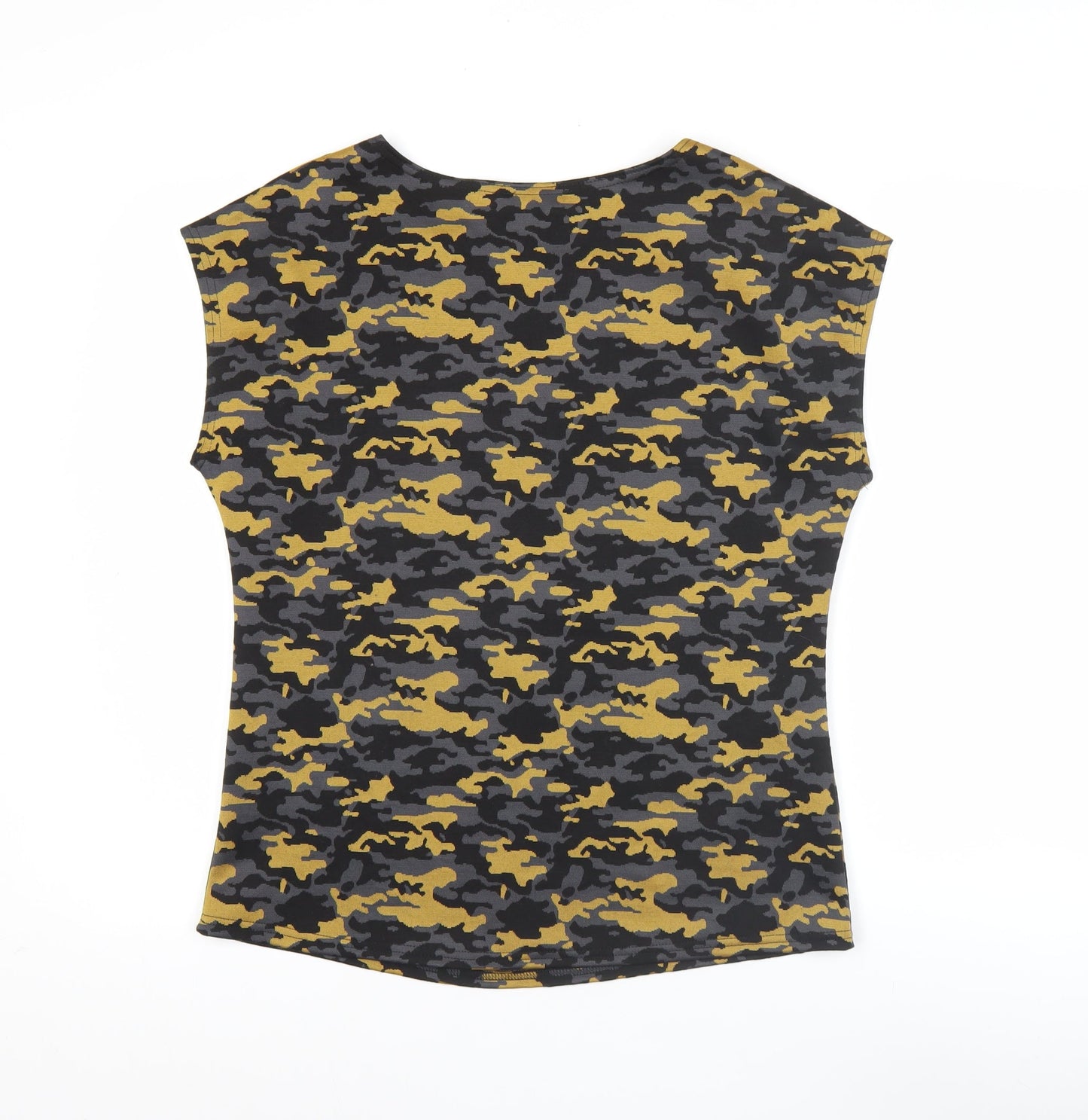 Gerard Women's Multicoloured Camouflage Sleeveless Slim Fit T-Shirt Size 12