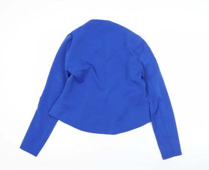 Vero Moda Women's Blue Long Sleeve Lined Open Blazer Size 6