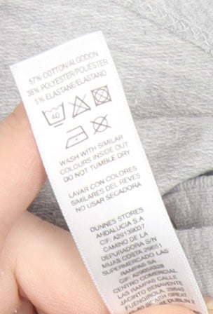 Savida Women Grey Button Detail Pullover Sweatshirt Small UK 10