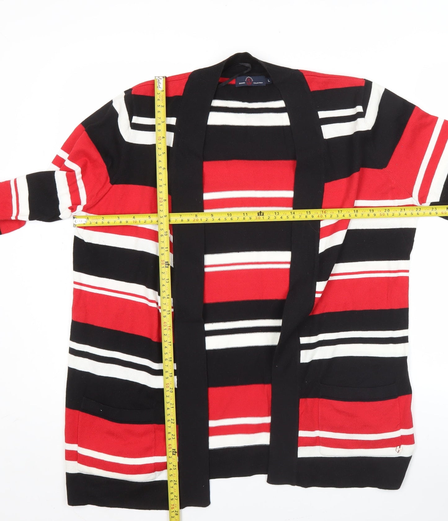 Paco Marine Women’s Multicoloured Striped Cotton Cardigan Size L
