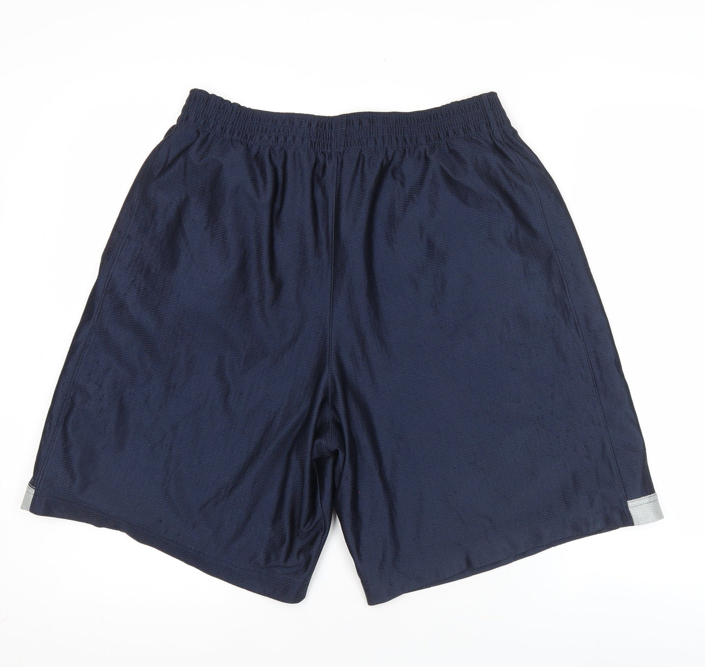 Nike Men's Navy Blue L Athletic Mesh Activewear Shorts