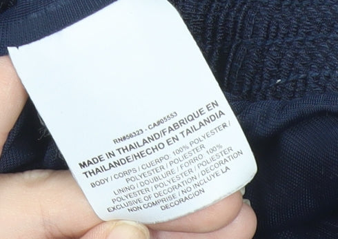 Nike Men's Navy Blue L Athletic Mesh Activewear Shorts