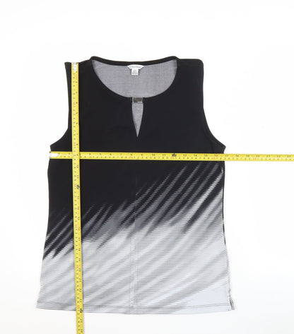 Calvin Klein Women’s Black Ombre Sleeveless Stretch Tank Top Size S