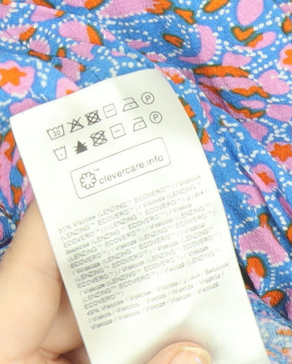 b.young Women's Multicoloured Floral Viscose Tunic Blouse Size 10