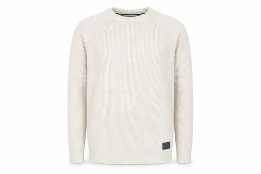 Selected Homme Men’s Beige Cotton Knit Pullover Jumper L