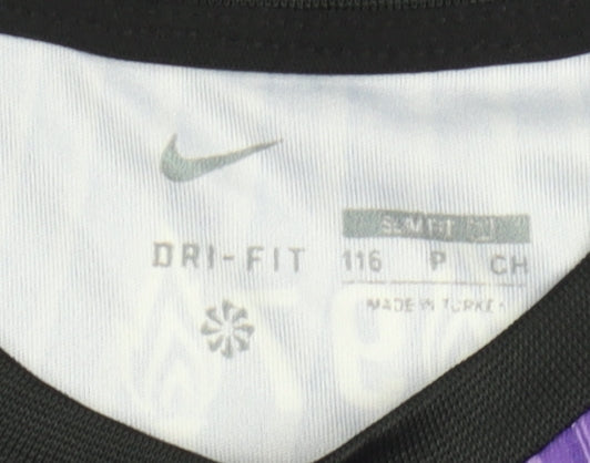 Nike Boys Liverpool FC Purple Dri-Fit Football Jersey T-Shirt 6 Years