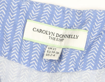 Carolyn Donnelly The Edit Women’s Blue Cotton Wrap Blouse XS