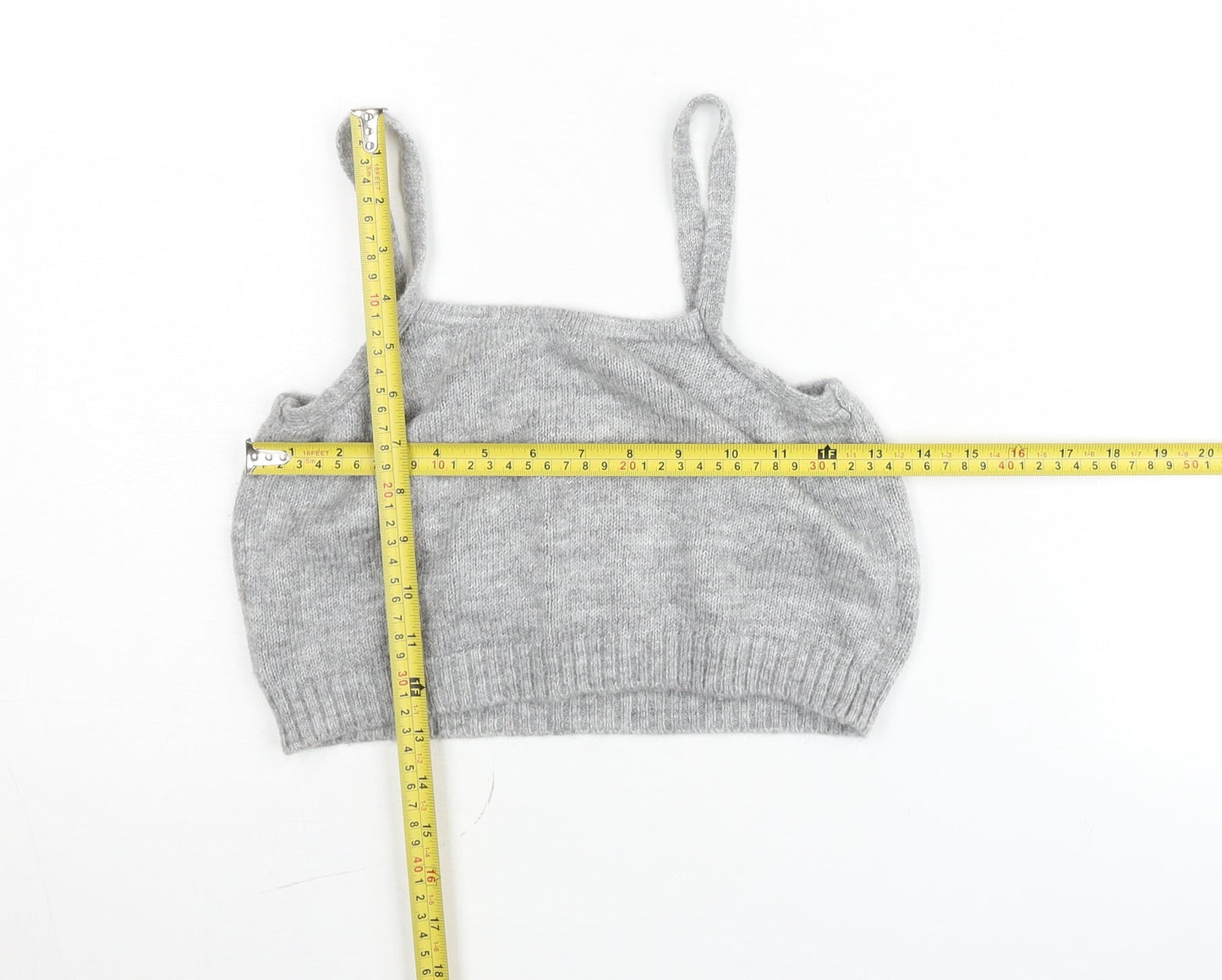 ASOS DESIGN Women’s Grey Knit Camisole Tank Top Size 10