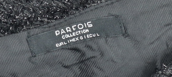 Parfois Women Black Tweed Sleeveless Shift Dress Size 12