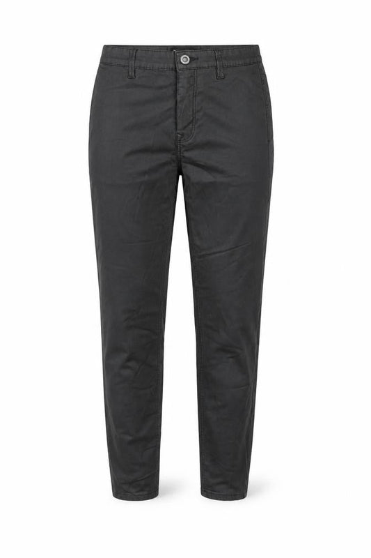 Stradivarius Women Black Slim Chino Trousers UK 10 Cotton Twill