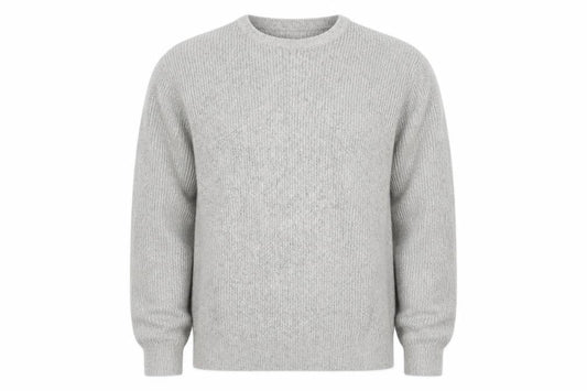 Marks and Spencer Men’s Grey 2XL Regular Knit Crew Neck Jumper