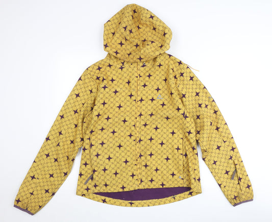 Dare 2b Women’s Yellow Softshell Hooded Jacket UK 14 Windproof