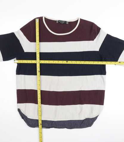 Principles by Ben de Lisi Women’s Multicoloured Striped Knit 3/4 Sleeve Top Size 18