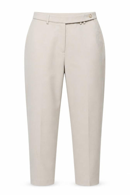 Front view of Only Women Beige Tailored Straight Trousers, size 10