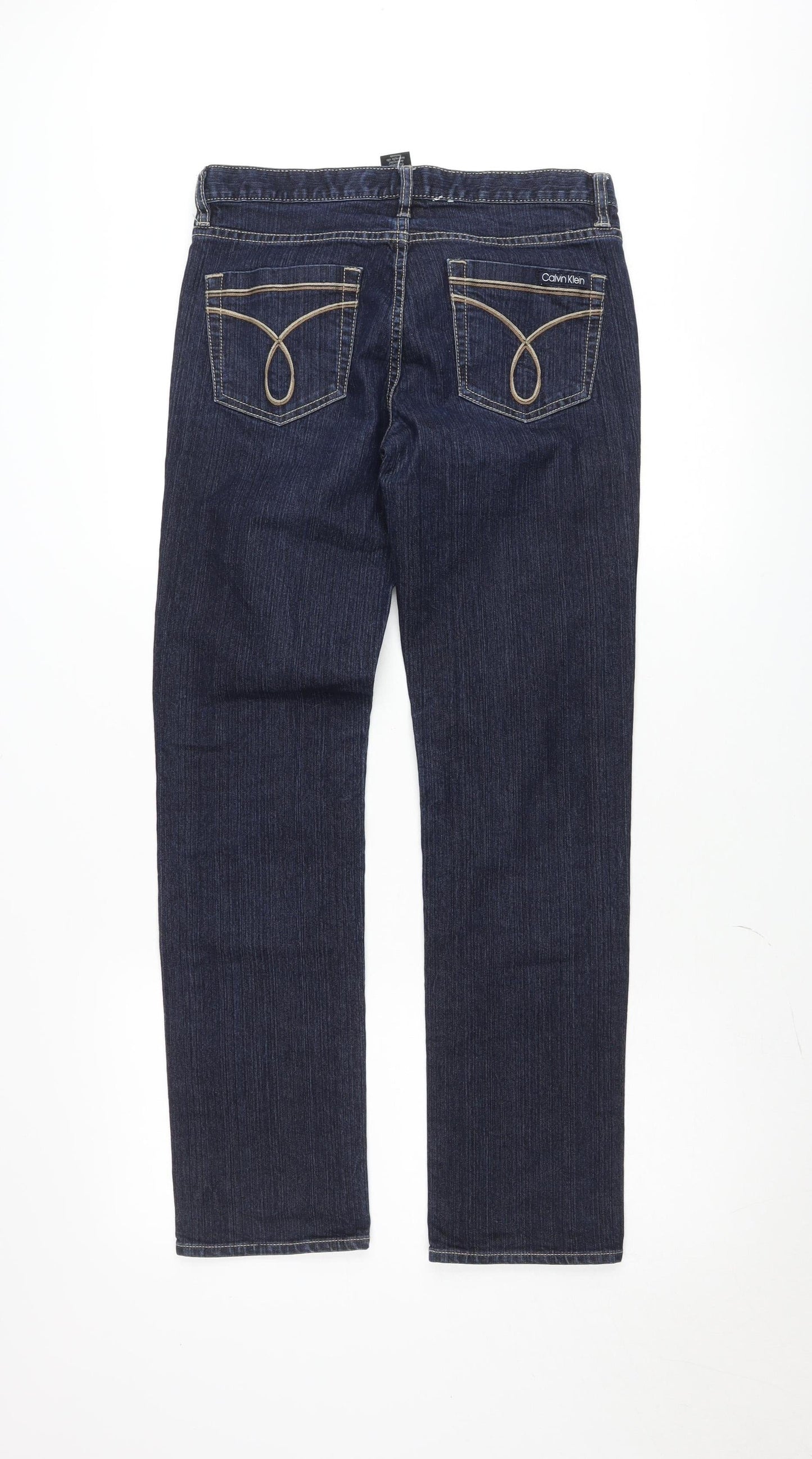 Calvin Klein Womens Blue Skinny Jeans Size 6 Slim Fit Denim