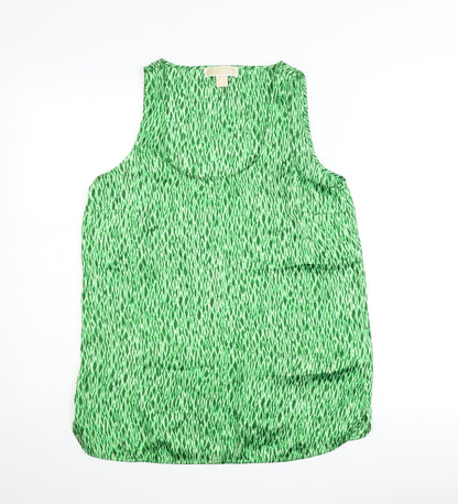 Womens UK Size M Michael Kors Green Basic Tank