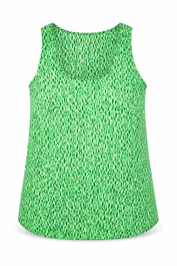 Womens UK Size M Michael Kors Green Basic Tank