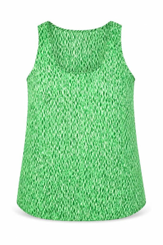 Womens UK Size M Michael Kors Green Basic Tank