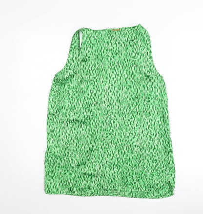 Womens UK Size M Michael Kors Green Basic Tank