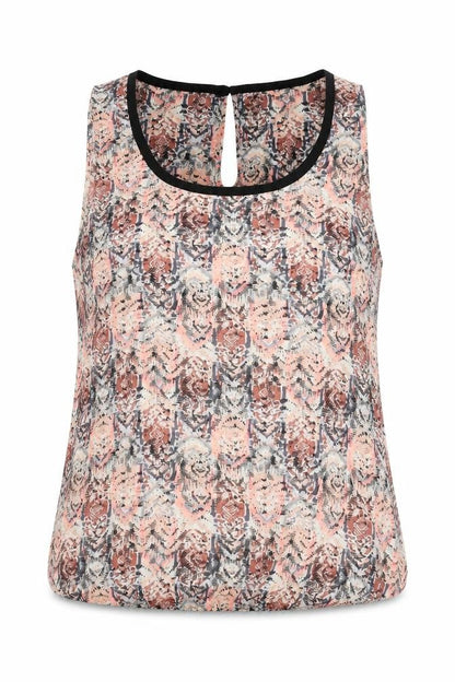 Vila Women’s Multicoloured Sleeveless Chiffon Tank Top Size M