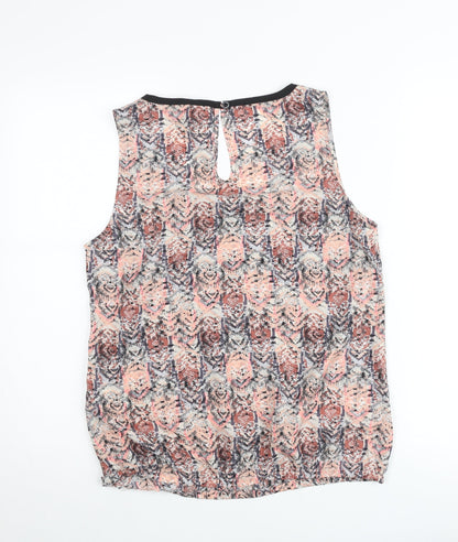 Vila Women’s Multicoloured Sleeveless Chiffon Tank Top Size M