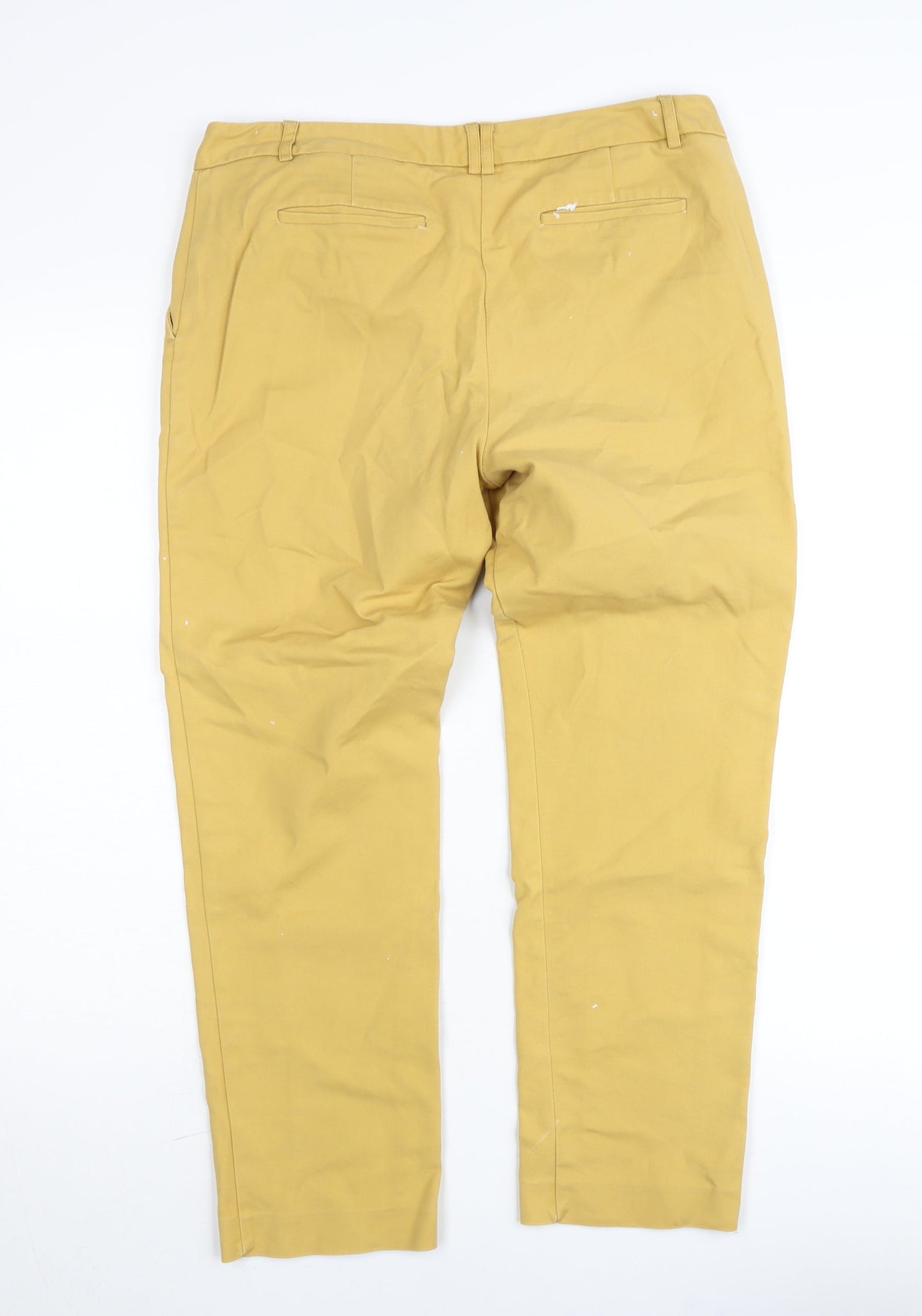 Van Heusen Womens Beige Chino Trousers Size 12 Cotton Blend