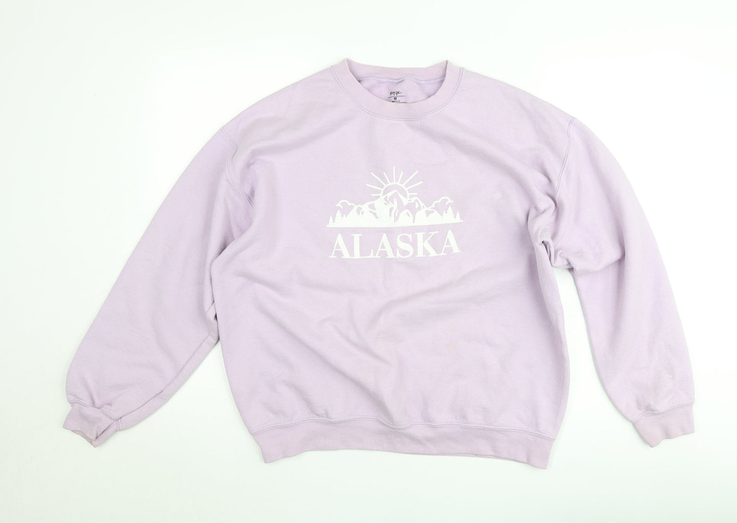 Nasty Gal Women's Purple Cotton Alaska Pullover Jumper M