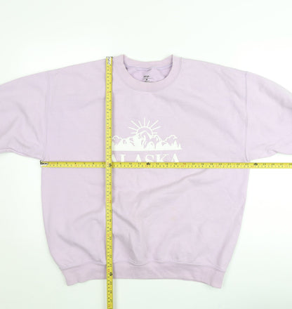 Nasty Gal Women's Purple Cotton Alaska Pullover Jumper M