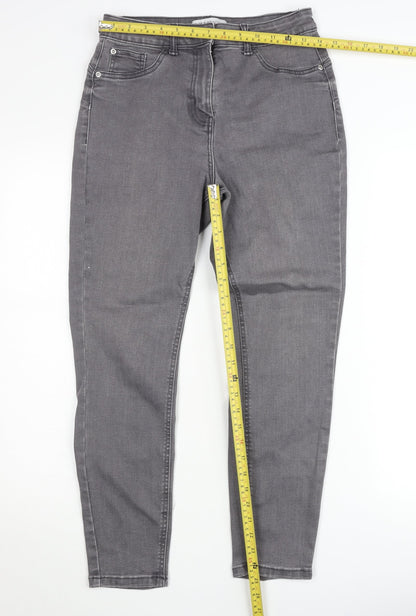 Primark Women’s Grey Skinny Slim Fit Denim Jeans Size 10