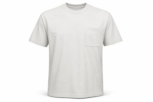 A Wear Men's Beige Short Sleeve Crew Neck Cotton T-Shirt Size M