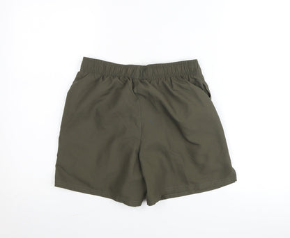 Nike Boys Green Small Athletic Shorts Quick Dry Polyester Activewear