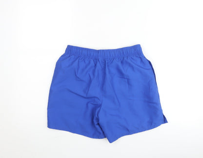 Nike Men's Blue Polyester Sports Shorts Size S Elastic Waist