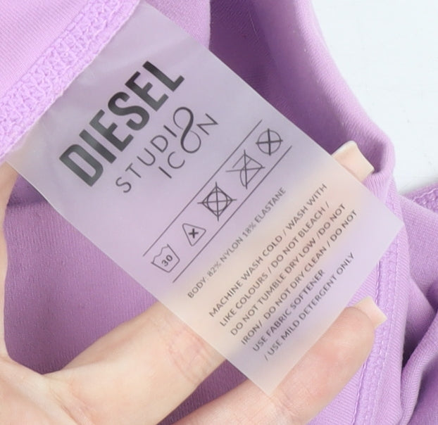 Diesel Women’s Lilac Biker Style Activewear Shorts XS