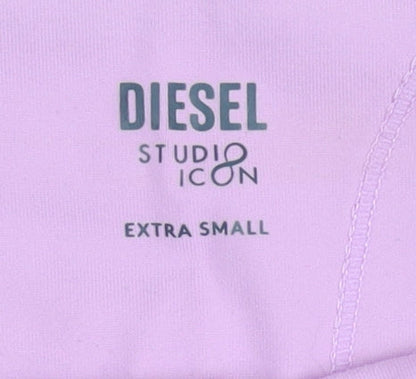 Diesel Women’s Lilac Biker Style Activewear Shorts XS