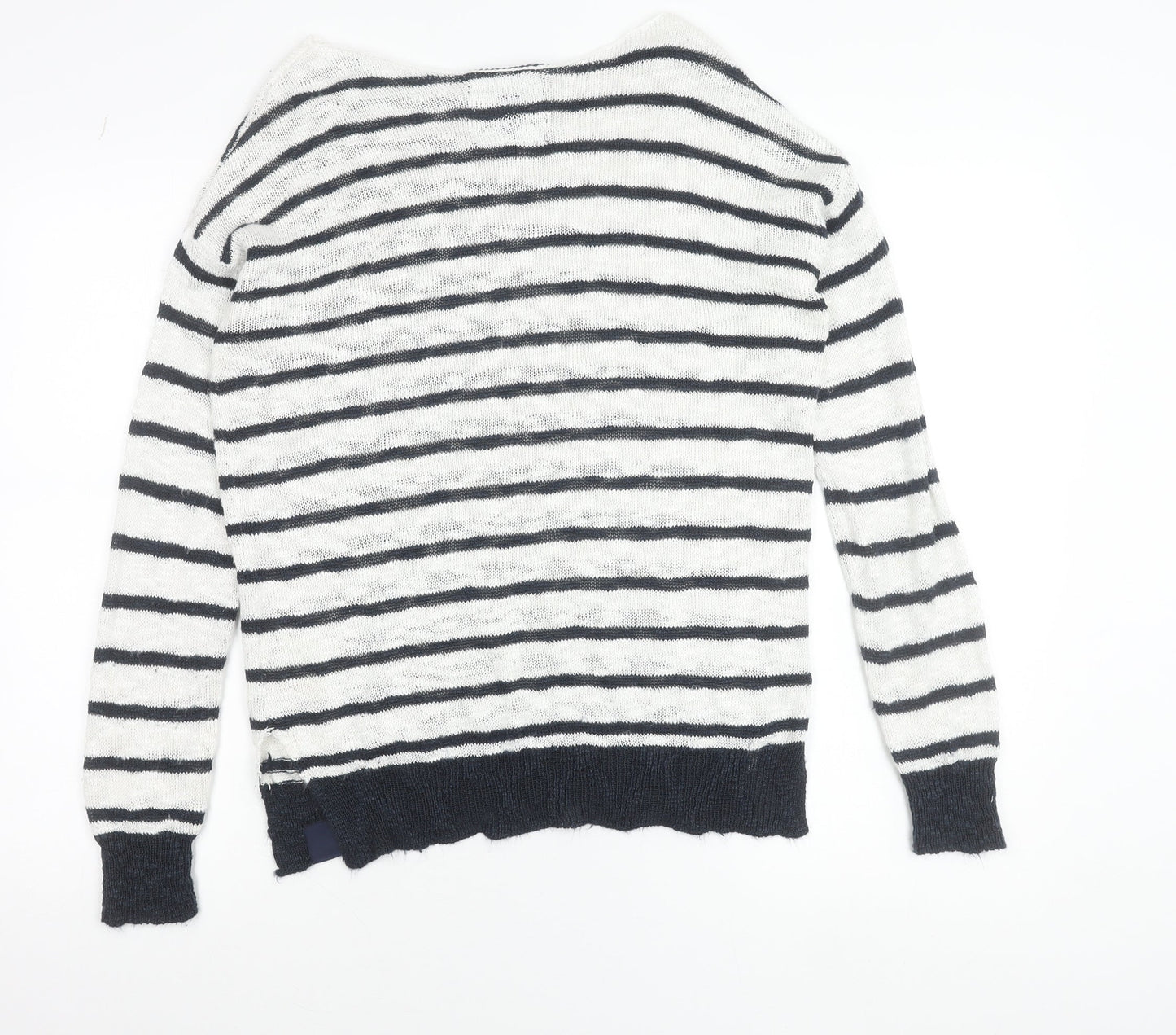 Womens UK Size S Superdry White Pullover Jumper