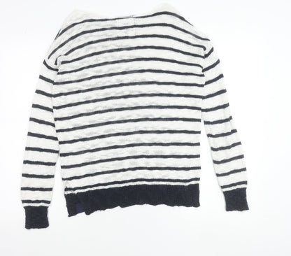 Womens UK Size S Superdry White Pullover Jumper