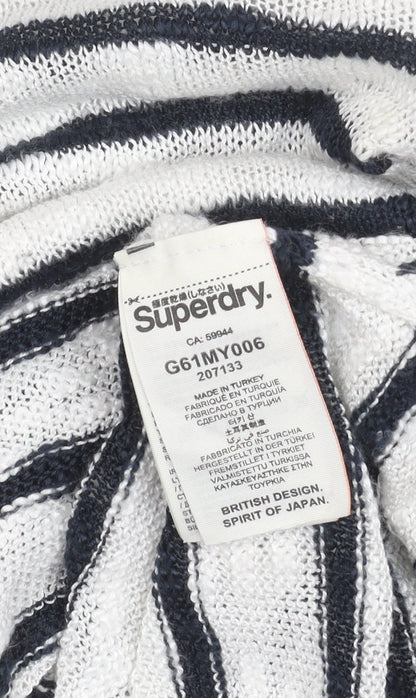 Womens UK Size S Superdry White Pullover Jumper