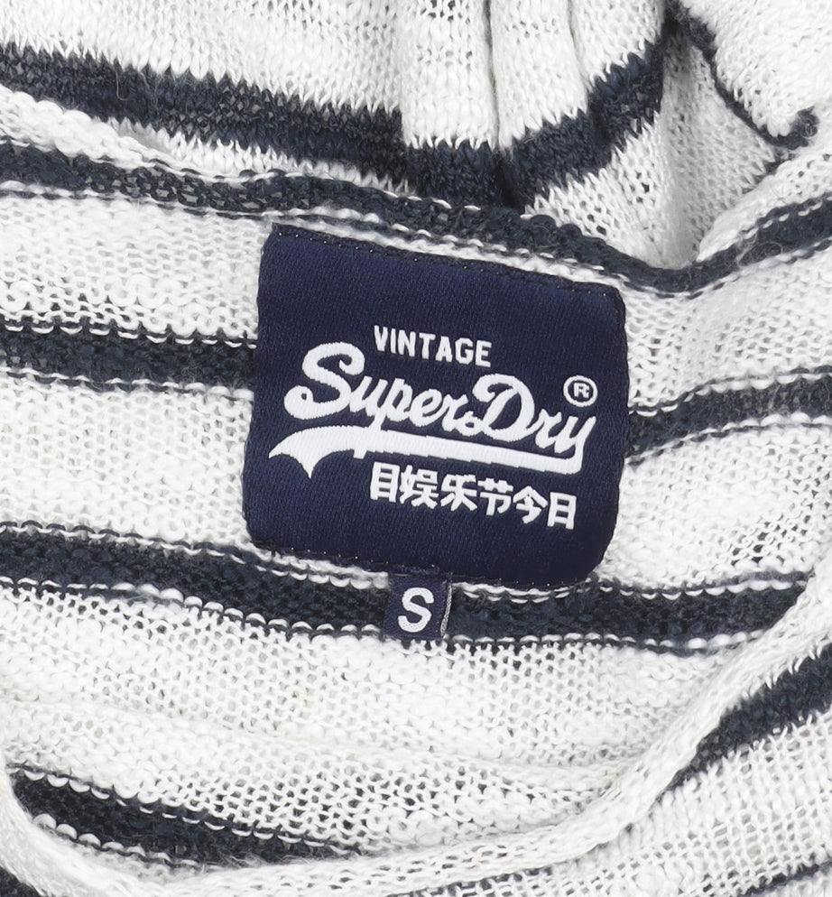 Womens UK Size S Superdry White Pullover Jumper