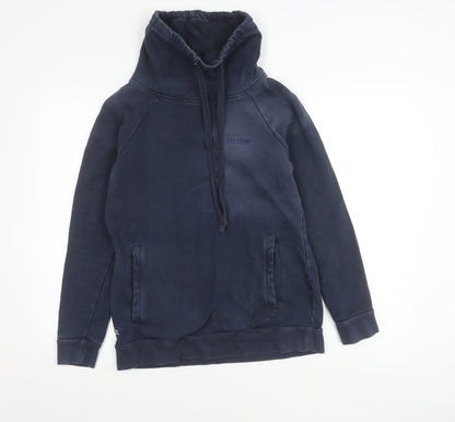 Regatta Great Outdoors Women's Navy Pullover Hoodie UK 10 Cotton Blend