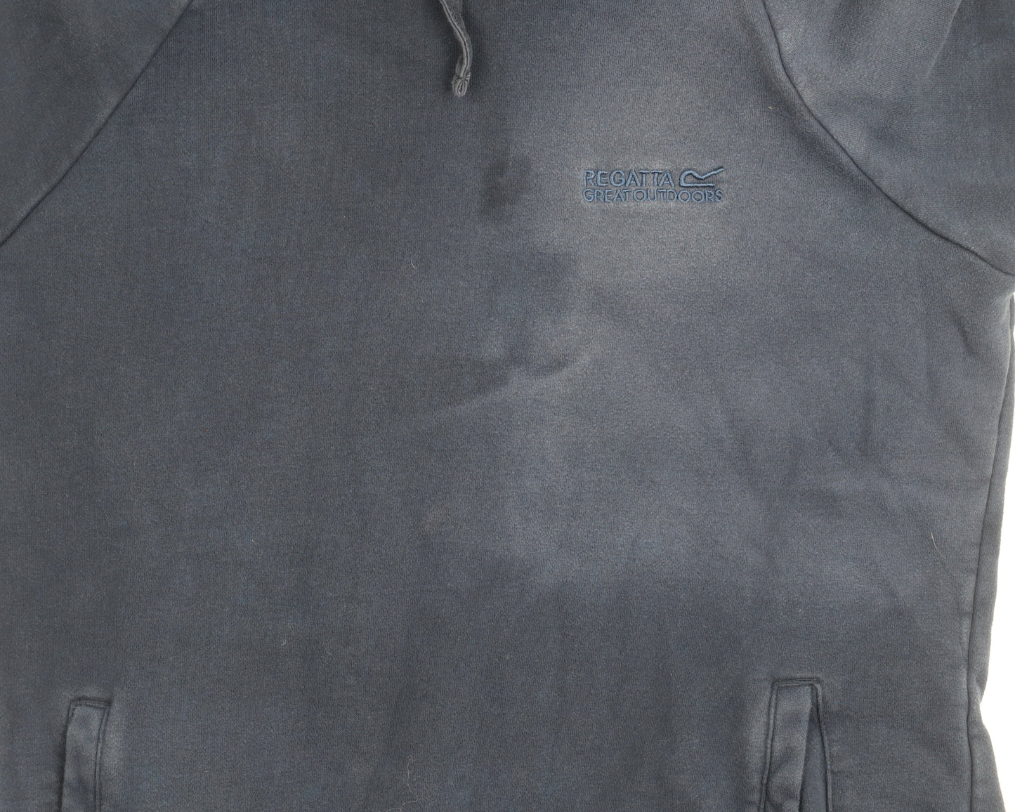 Regatta Great Outdoors Women's Navy Pullover Hoodie UK 10 Cotton Blend