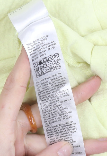 Levi's Men Yellow Relaxed Fit Cotton Crew Neck T-Shirt L