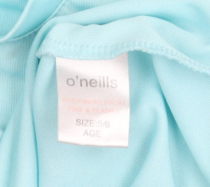O'Neills Girls Blue Short Sleeve Sports Jersey T-Shirt 5-6 Years
