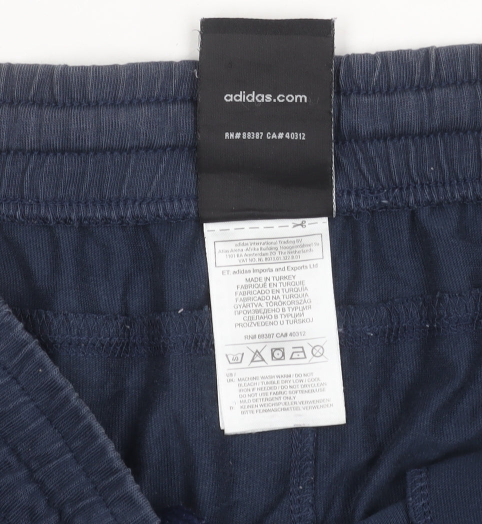 Adidas Men’s Blue Small Sweat Shorts Performance Essentials