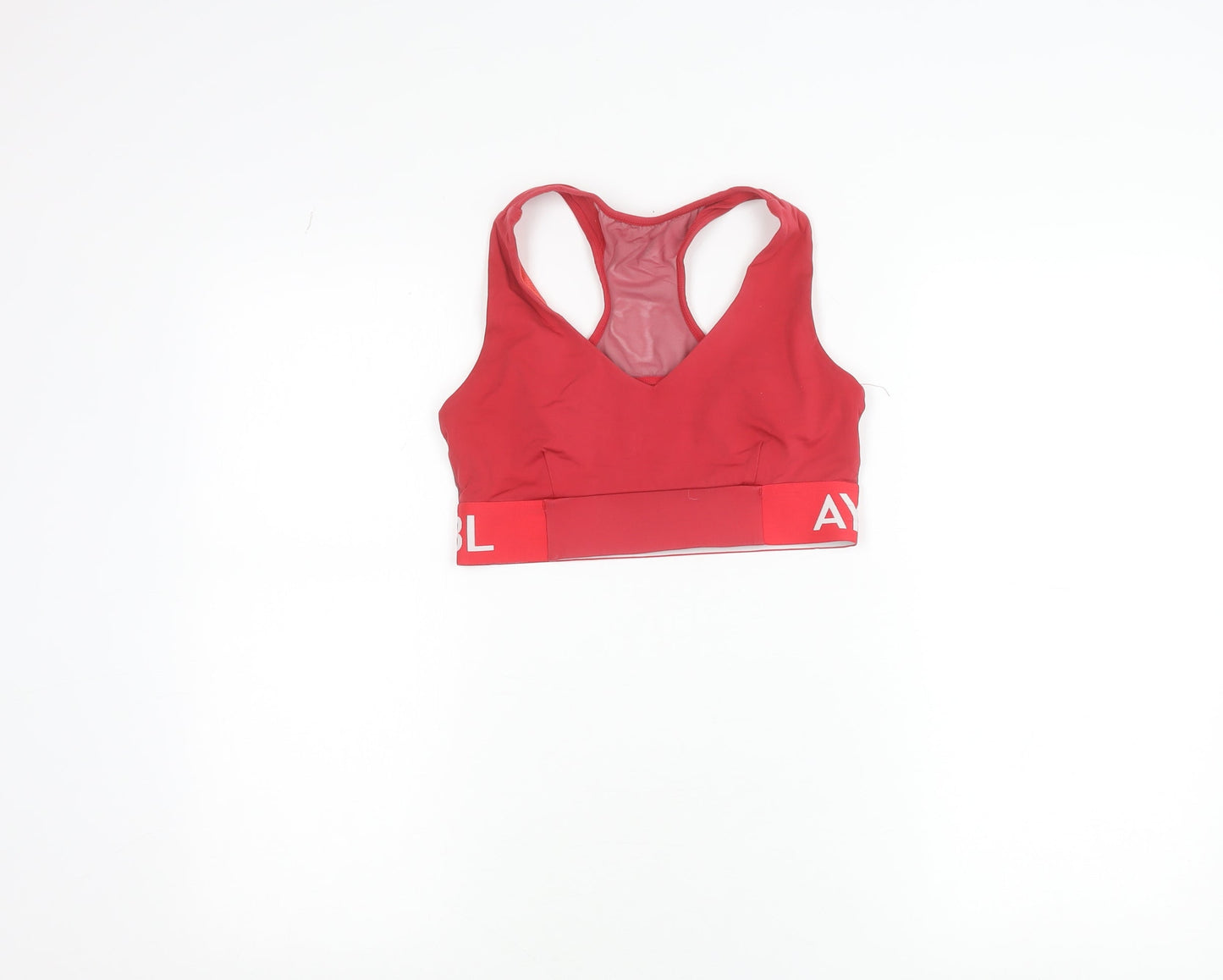 AYBL Red Women’s Medium Racerback Sports Bra Top Athletic Activewear