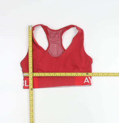 AYBL Red Women’s Medium Racerback Sports Bra Top Athletic Activewear