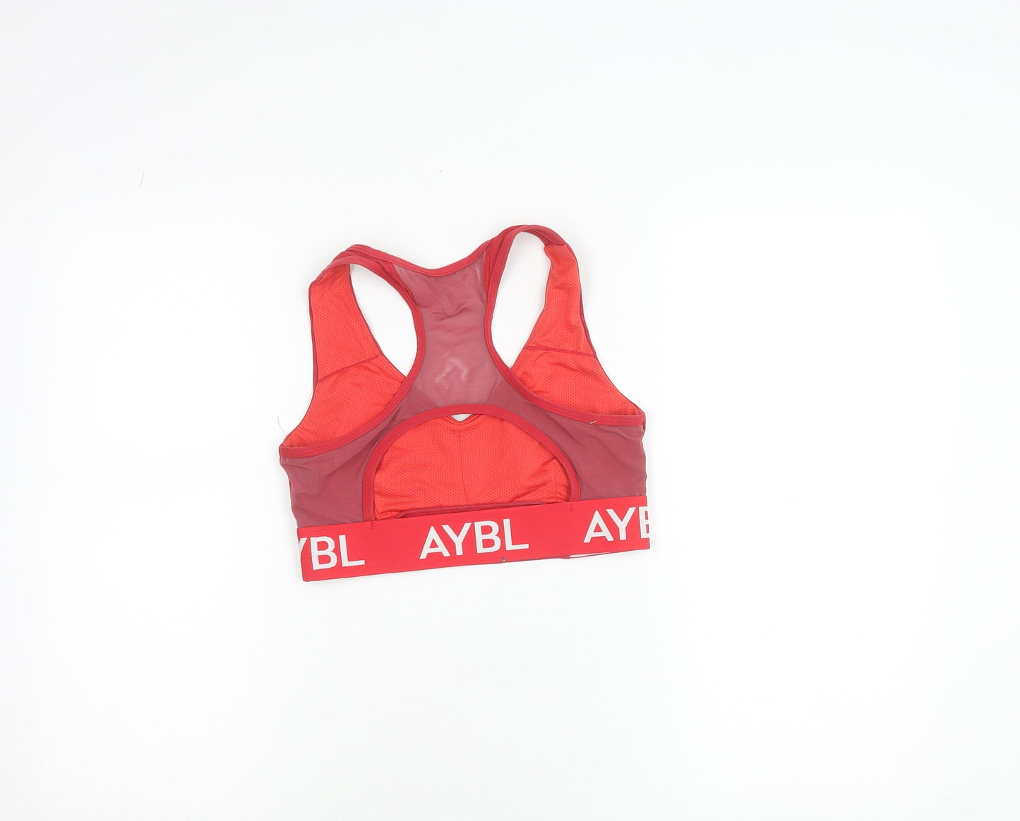 AYBL Red Women’s Medium Racerback Sports Bra Top Athletic Activewear