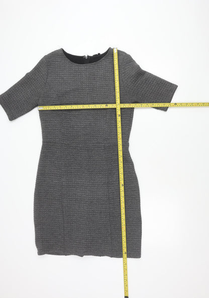 Puppy Lux Women Grey Bodycon Knee Length Dress Size 12