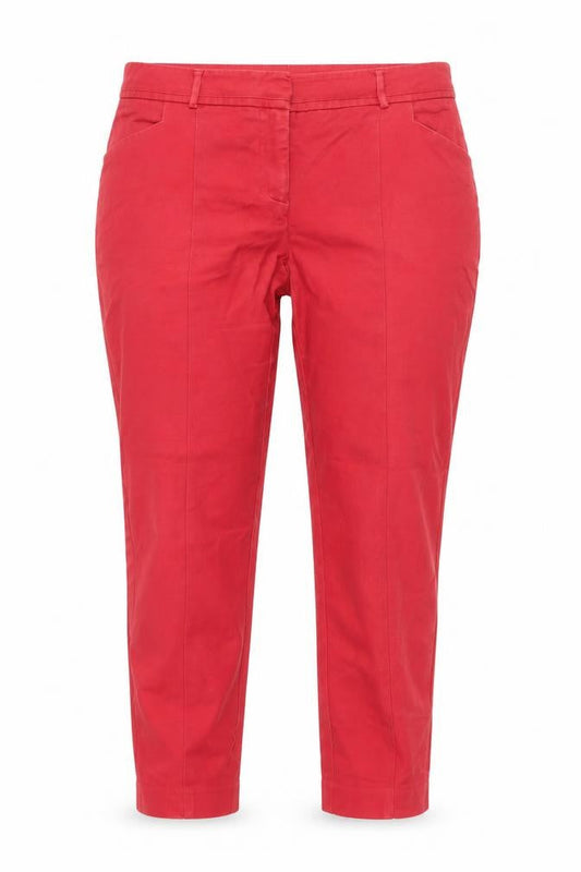 Oasis Womens Red Chino Trousers Size 12 Cotton Blend Smart Casual