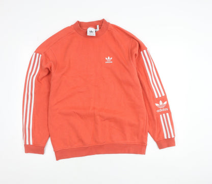 Mens UK Size XS adidas Orange Pullover Sweatshirt